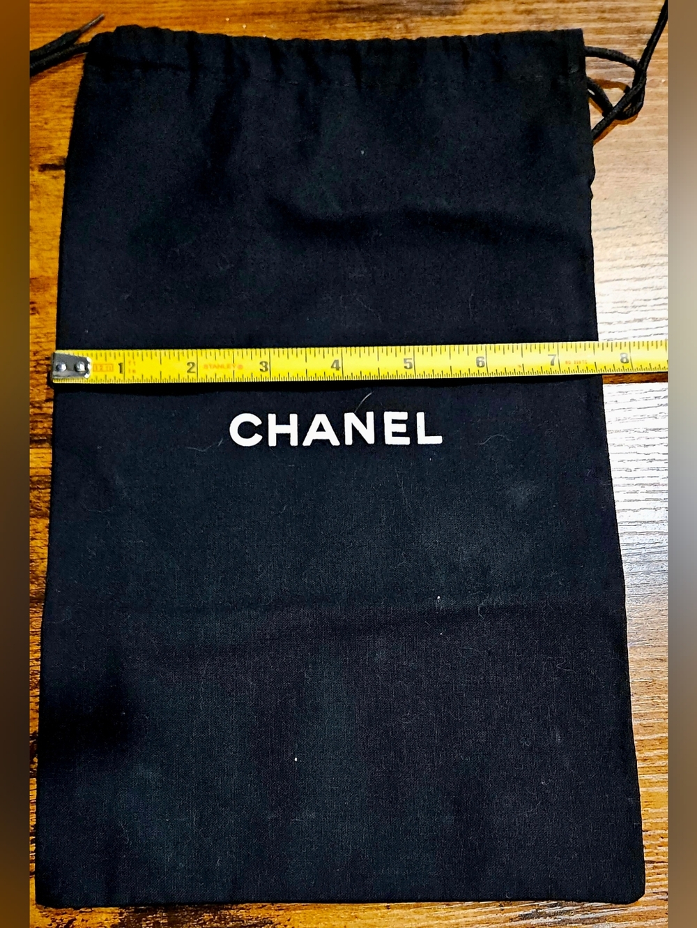 NEW Chanel Black Dust Bag 12.5ā Drawstring WOC Wallet SLG Replacement Packaging - Picture 5 of 7